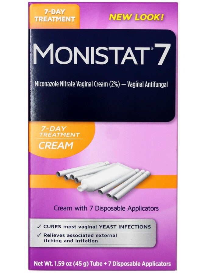 MONISTAT 7-Dose Infection Treatment, 7 Disposable Applicators & 1 Cream Tube (Pack of 1) - Image 1